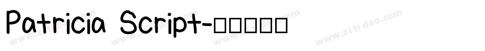 Patricia Script字体转换